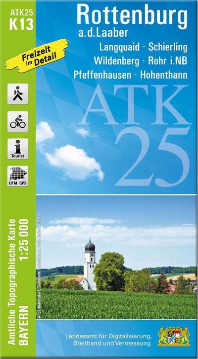 ATK25-K13 Rottenburg a.d.Laaber (Amtliche Topographische Karte 1:25000)
