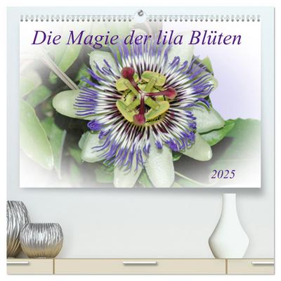 Die Magie der lila Blüten (hochwertiger Premium Wandkalender 2025 DIN A2 quer), Kunstdruck in Hochglanz