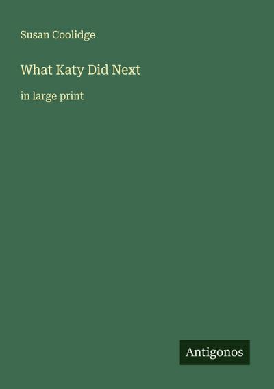 What Katy Did Next