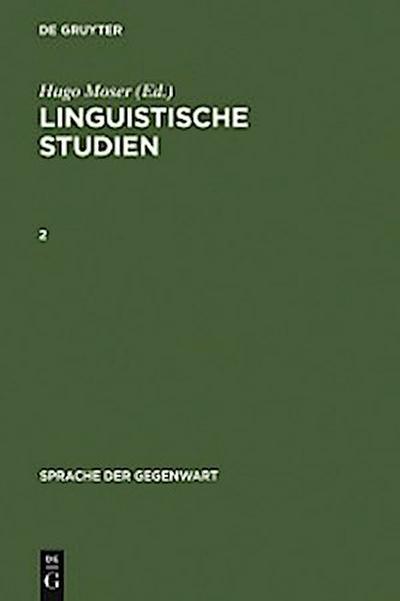 Linguistische Studien. 2