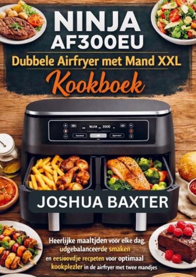 NINJA AF300EU Dubbele Airfryer met Mand XXL Kookboek