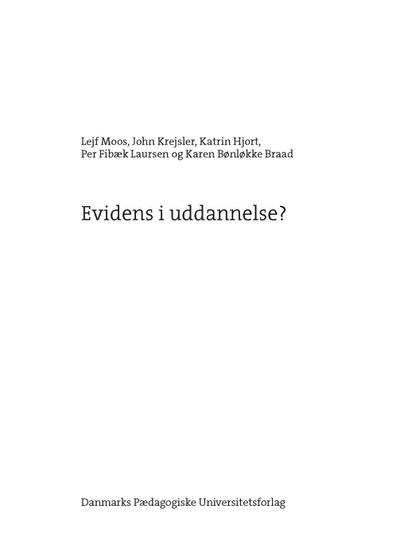 Evidens i uddannelse?