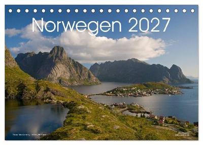 Norwegen (Tischkalender 2027 DIN A5 quer), CALVENDO Monatskalender