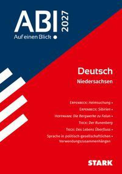 STARK Deutsch - Abi - Auf einen Blick! Niedersachsen 2027