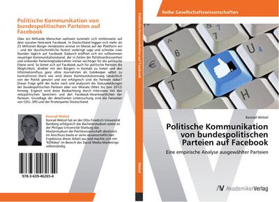 Politische Kommunikation von bundespolitischen Parteien auf Facebook