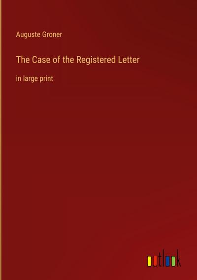 The Case of the Registered Letter