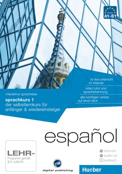 Español - Interaktive Sprachreise Sprachkurs 1, DVD-ROM m. Audio-CD u. Textbuch