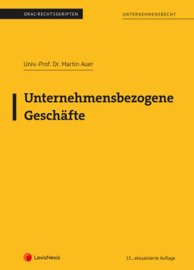 Unternehmensbezogene Geschäfte (Skriptum)