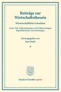 Beiträge zur Wirtschaftstheorie.