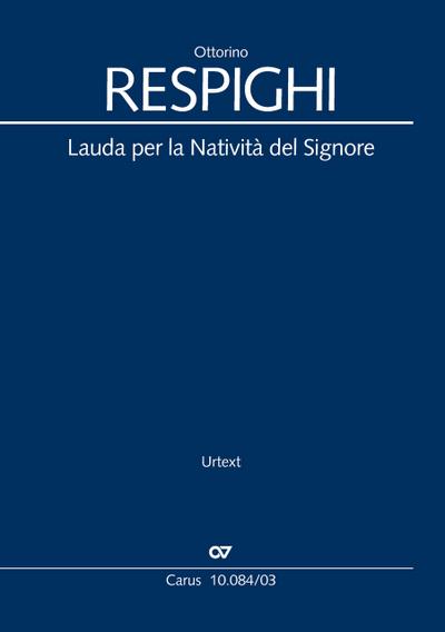 Lauda per la Natività del Signore (Klavierauszug)