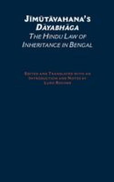 Jimutavahana’s Dayabhaga