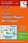 Rügen: Südost-Rügen, Mönchgut 1 : 50 000 Rad- und Wanderkarte: Klemmer-Pocket, GPS geeignet, Erlebnis-Tipps auf der Rückseite