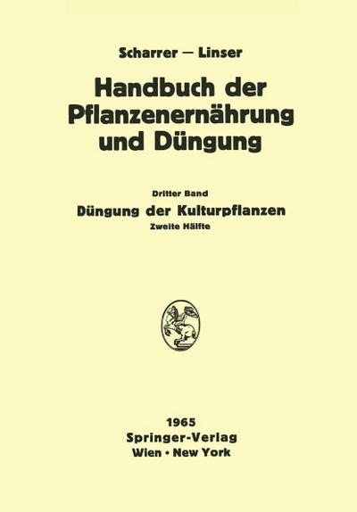 Düngung der Kulturpflanzen 2