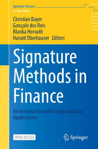 Signature Methods in Finance