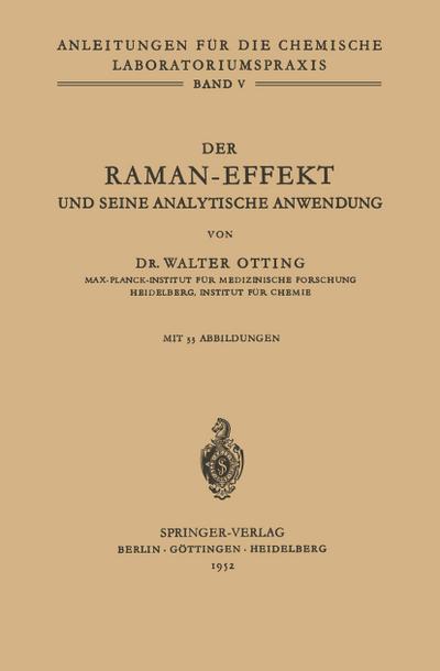 Der Raman-Effekt und seine analytische Anwendung