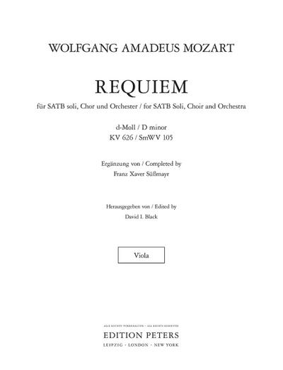 Requiem in D Minor K626 (Viola Part) (Edition Peters)