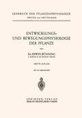 Entwicklungs- und Bewegungsphysiologie der Pflanze