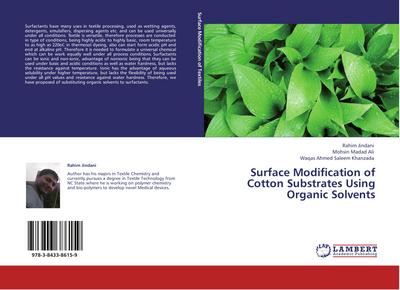 Surface Modification of Cotton Substrates Using Organic Solvents