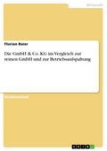 Die GmbH & Co. KG im Vergleich zur reinen GmbH und zur Betriebsaufspaltung