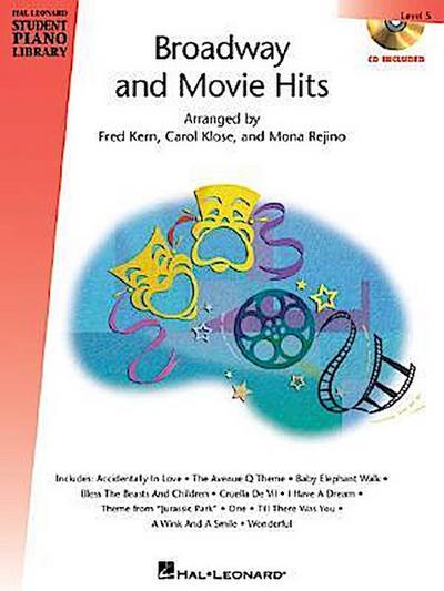 Broadway and Movie Hits - Level 5 - Book/CD Pack: Hal Leonard Student Piano Library [With CD]