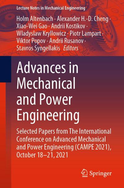 Advances in Mechanical and Power Engineering
