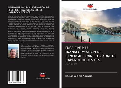 ENSEIGNER LA TRANSFORMATION DE L’ÉNERGIE - DANS LE CADRE DE L’APPROCHE DES CTS