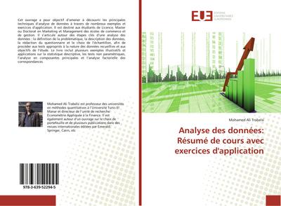 Analyse des données: Résumé de cours avec exercices d’application