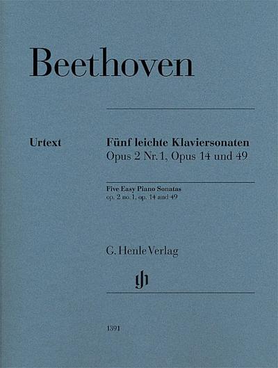 Fünf leichte Klaviersonaten op. 2 Nr. 1, op. 14 und op. 49