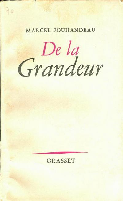 De la grandeur