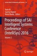 Proceedings of SAI Intelligent Systems Conference 