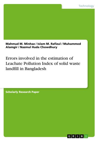 Errors involved in the estimation of Leachate Pollution Index of solid waste landfill in Bangladesh