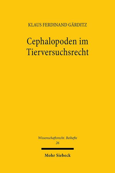 Cephalopoden im Tierversuchsrecht