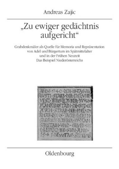 ’Zu ewiger gedächtnis aufgericht’