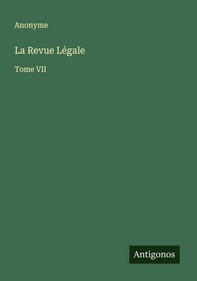La Revue Légale