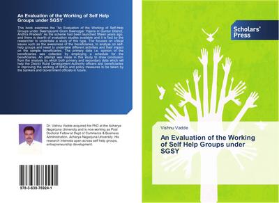 An Evaluation of the Working of Self Help Groups under SGSY