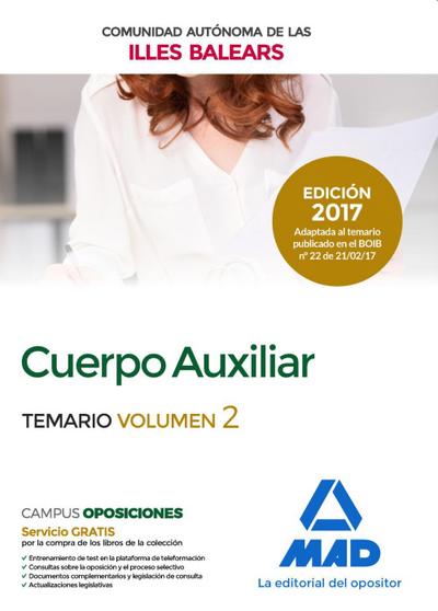 Cuerpo Auxiliar, Comunidad Autónoma de las Illes Balears. Temario 2