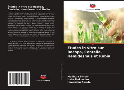 Études in vitro sur Bacopa, Centella, Hemidesmus et Rubia