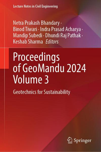 Proceedings of Geomandu 2024 Volume 3