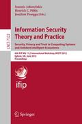Information Security Theory and Practice.Security, Privacy and Trust in Computing Systems and Ambient Intelligent Ecosystems