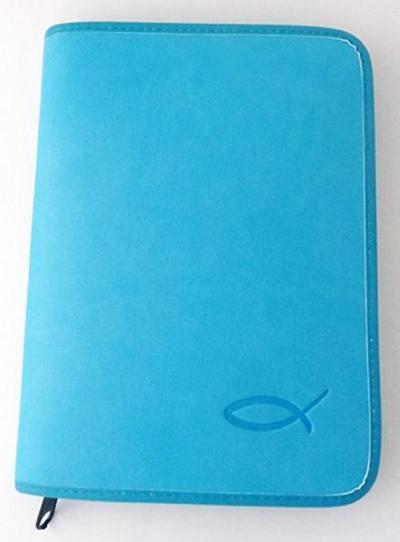 Gotteslobhülle Kunstleder hellblau