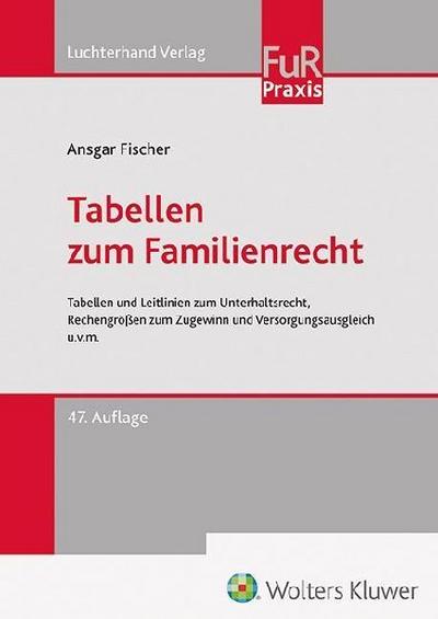 Tabellen zum Familienrecht
