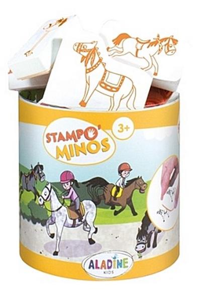 Aladine 85146 Stampo Minos Stempelset, Mehrfarbig
