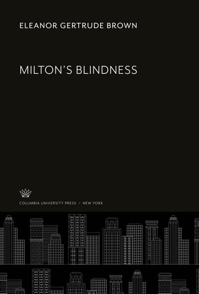 Milton’S Blindness