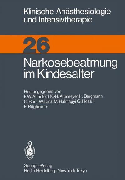 Narkosebeatmung im Kindesalter