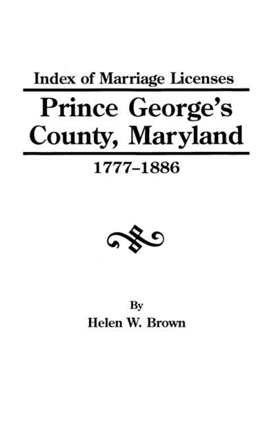 Index PR.George’s Co.MD 1777-1886