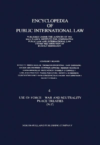 Use of Force · War and Neutrality Peace Treaties (N-Z)