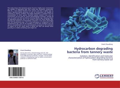 Hydrocarbon degrading bacteria from tannery waste