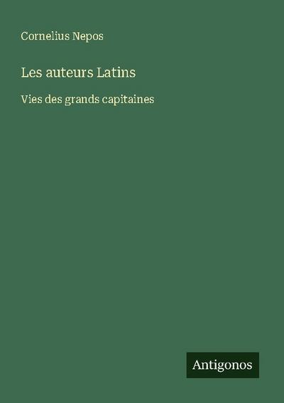 Les auteurs Latins