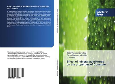 Effect of mineral admixtures on the properties of Concrete