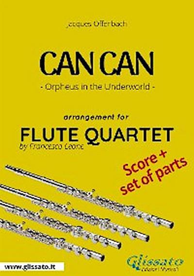 Can Can - Flute Quartet score & parts